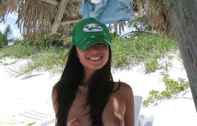 Asian sweetie on holiday
