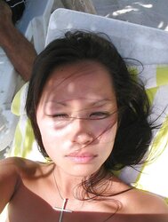 Asian sweetie on holiday