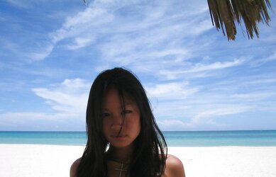 Asian sweetie on holiday