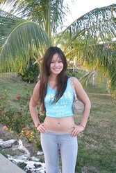 Asian sweetie on holiday
