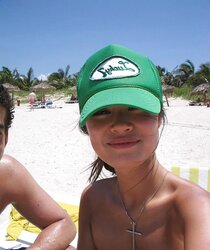 Asian sweetie on holiday