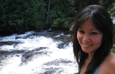 Asian sweetie on holiday
