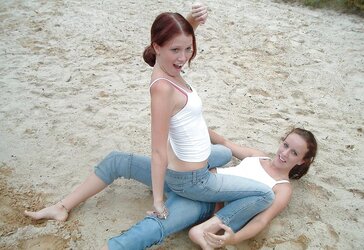 Teenagers with super-steamy figures