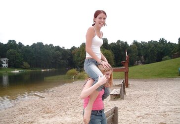 Teenagers with super-steamy figures