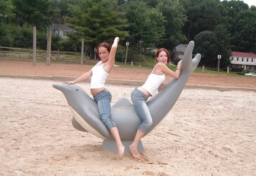 Teenagers with super-steamy figures