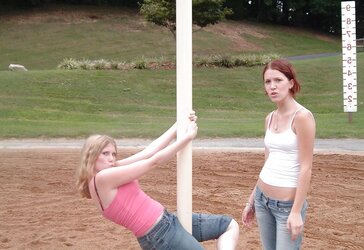 Teenagers with super-steamy figures
