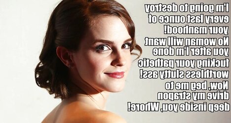 Emma Watson Caption Mingle (female dom, ladyboy, vicious, vanilla