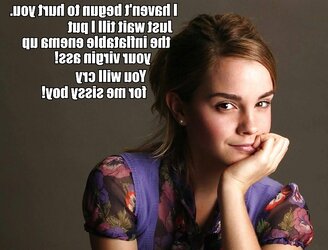 Emma Watson Caption Mingle (female dom, ladyboy, vicious, vanilla
