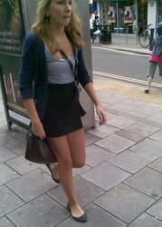 Fledgling posing on the street