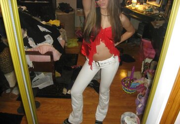 College teenager selfshots