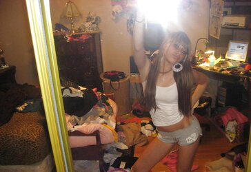 College teenager selfshots