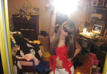 College teenager selfshots