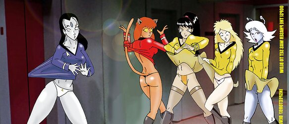 Splendid Dark-Hued Nymphs... Delicious and Super-Naughty Cartoon Women