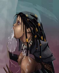 Splendid Dark-Hued Nymphs... Delicious and Super-Naughty Cartoon Women