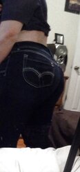 Per demand! me in taut denim and sans them!
