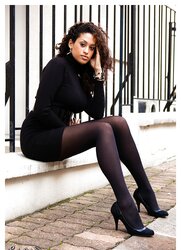 Ebony and brown pantyhouse