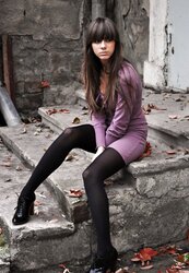 Ebony and brown pantyhouse