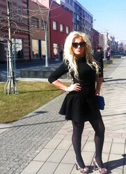 Ebony and brown pantyhouse