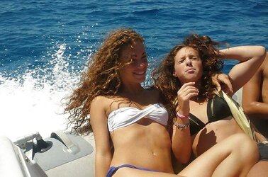 Exceptional towheaded swimsuit teenager