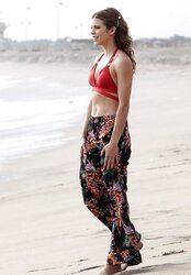 Annalynne McCord - Beats The Beach In A Swimsuit