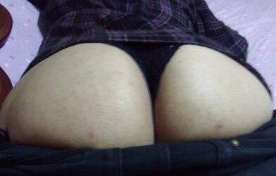 Ginormous caboose denim and g-string