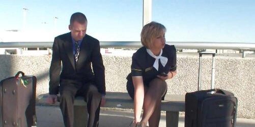 Sole Fetish - Flight Attendants Tiny Dark-Hued Book