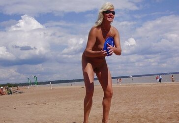 Playing on the beach