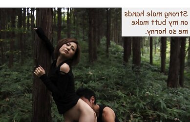 Spectacular J-teenager outdoor romp CAPTIONS