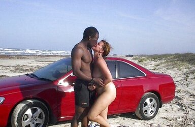 106 Multiracial duo naked on the beach