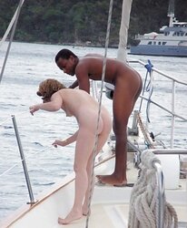 106 Multiracial duo naked on the beach