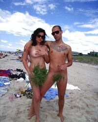 Nudists and outdoor joy