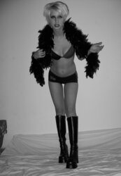 Fantastic ash-blonde Teenager with brief Hair