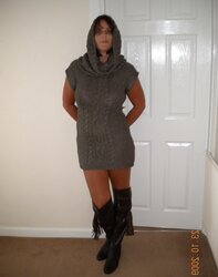 Tania posing at home