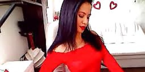 Gal in crimson two!