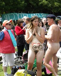 Bare bike protest