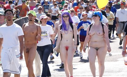 Bare bike protest