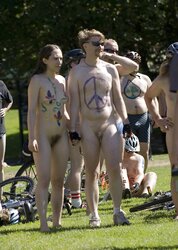 Bare bike protest