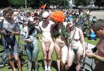 Bare bike protest