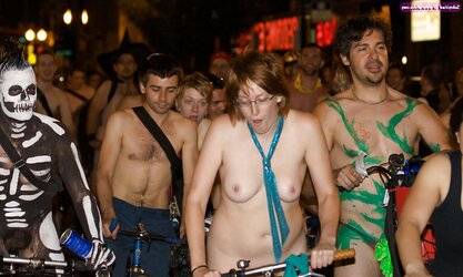 Bare bike protest