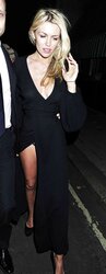 Abigail Clancy seethru upskirt leaving Harrys Bar