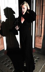 Abigail Clancy seethru upskirt leaving Harrys Bar