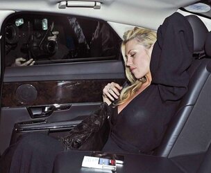 Abigail Clancy seethru upskirt leaving Harrys Bar