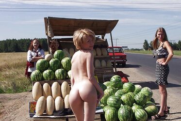 Teenager public nude