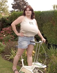 Toni F on her bike...