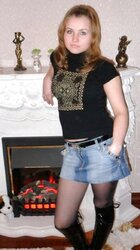 Personal Images-Teengirl with lovely boobs in pantyhose and Shoe