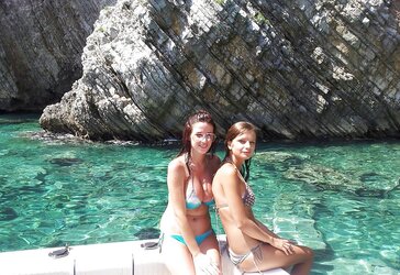 Teenagers In Bathing Suit