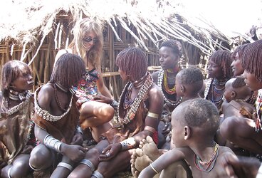 White dolls vacation in polygamous African tribes