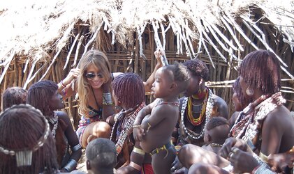 White dolls vacation in polygamous African tribes