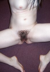 Fur Covered teenager displays everything