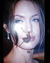 Spunk on angelina jolie